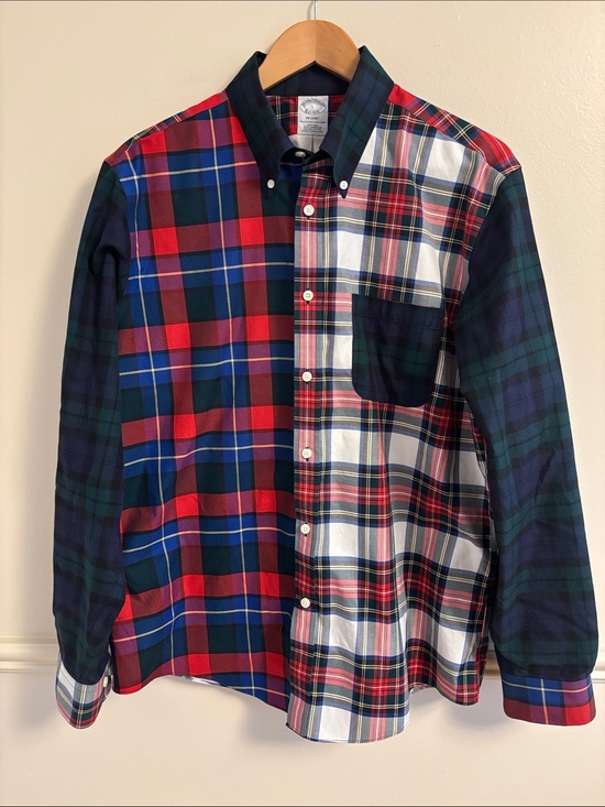 Brooks Brothers Other - Brooks Brothers Multicolor Plaid Patchwork Button-Down Shirt